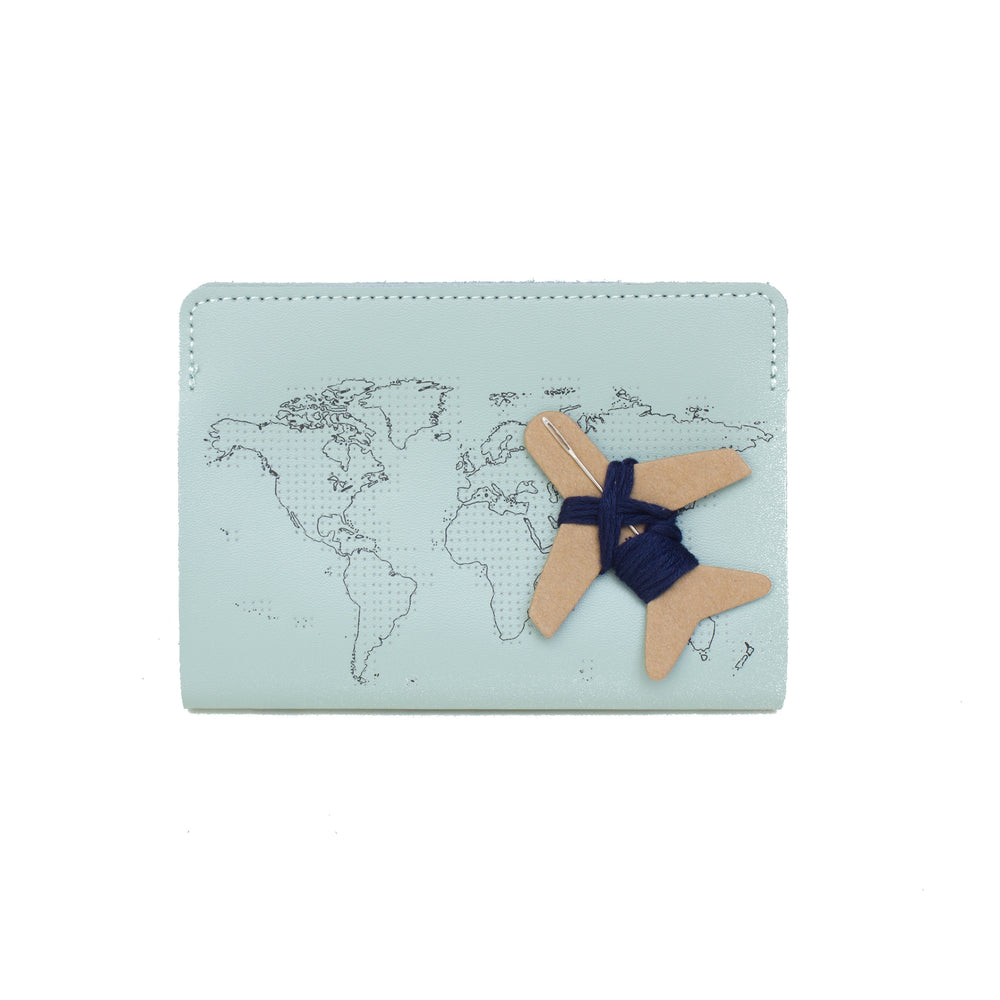 Stitch passport cover in mint