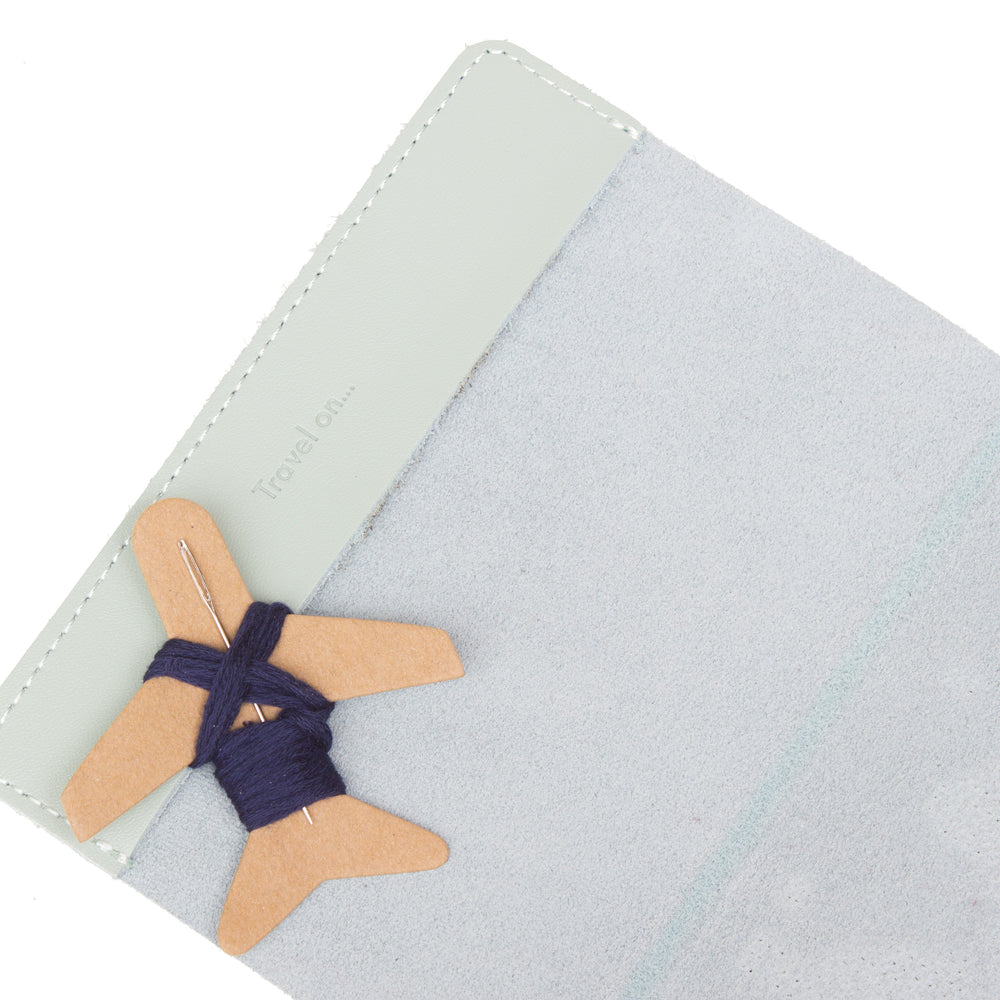 Stitch passport cover in mint