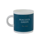 Peacock green espresso cup