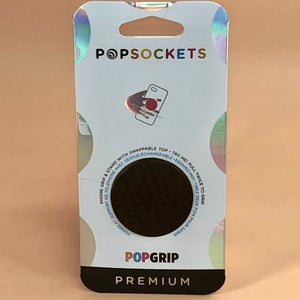 Mobile accessory expanding hand grip and stand Popsocket in black
