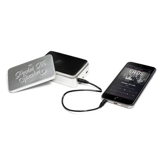 Pocket Speaker Tin Silver
