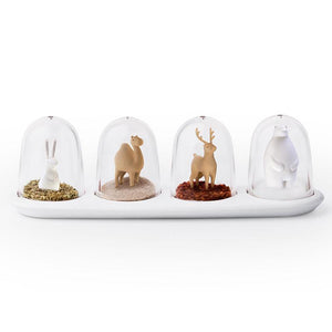 Spice Shaker Set Animal Parade - Bunny Camel Deer Bear