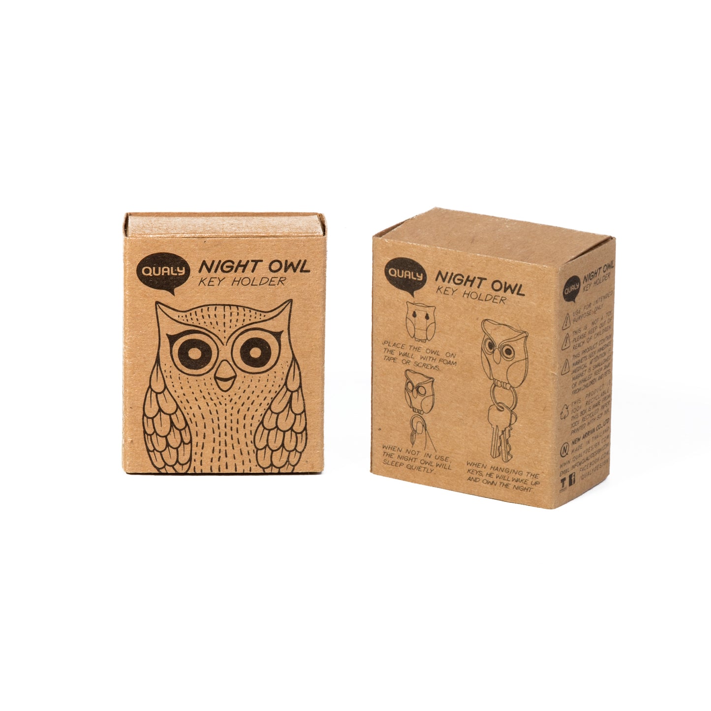 Key Holder Night Owl in Black