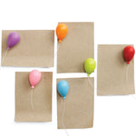 Balloon magnets set of 6 in multicolour