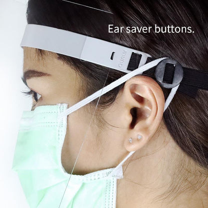 Face Shield Comfort Recycled Black Qualy