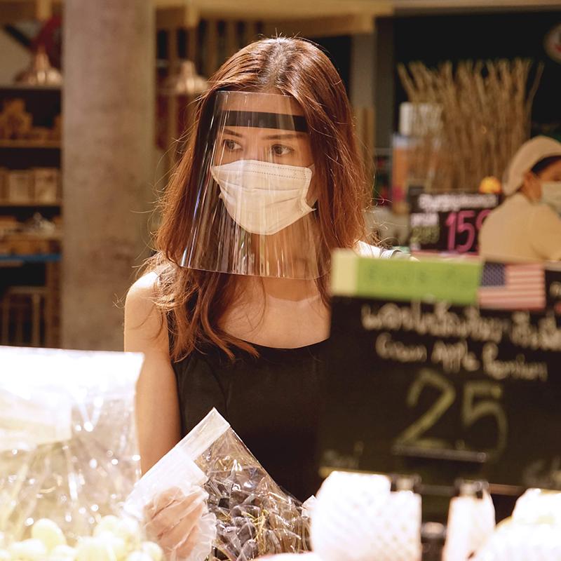 Face Shield Comfort Recycled Black Qualy