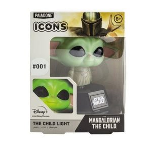 Baby Yoda The Child Icon The Mandalorian Light in Green Black and Brown