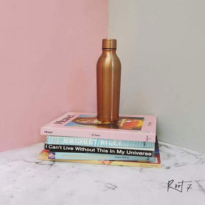 Water Bottle Insulated Double Walled Leak Proof 500ml in Copper