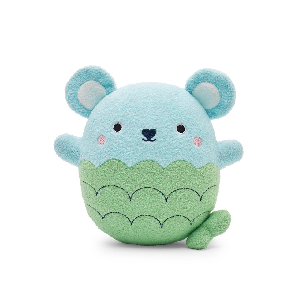 Fish plush toy for children 'Ricesplash' in blue and green