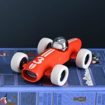 Toy Car Malibu Benjamin Number 3 in Red and Cream