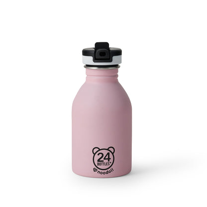Small water bottle 9oz stainless steel in pink