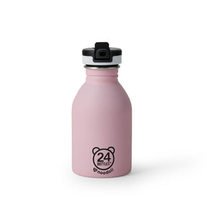 
            
                Load image into Gallery viewer, Small water bottle 9oz stainless steel in pink
            
        