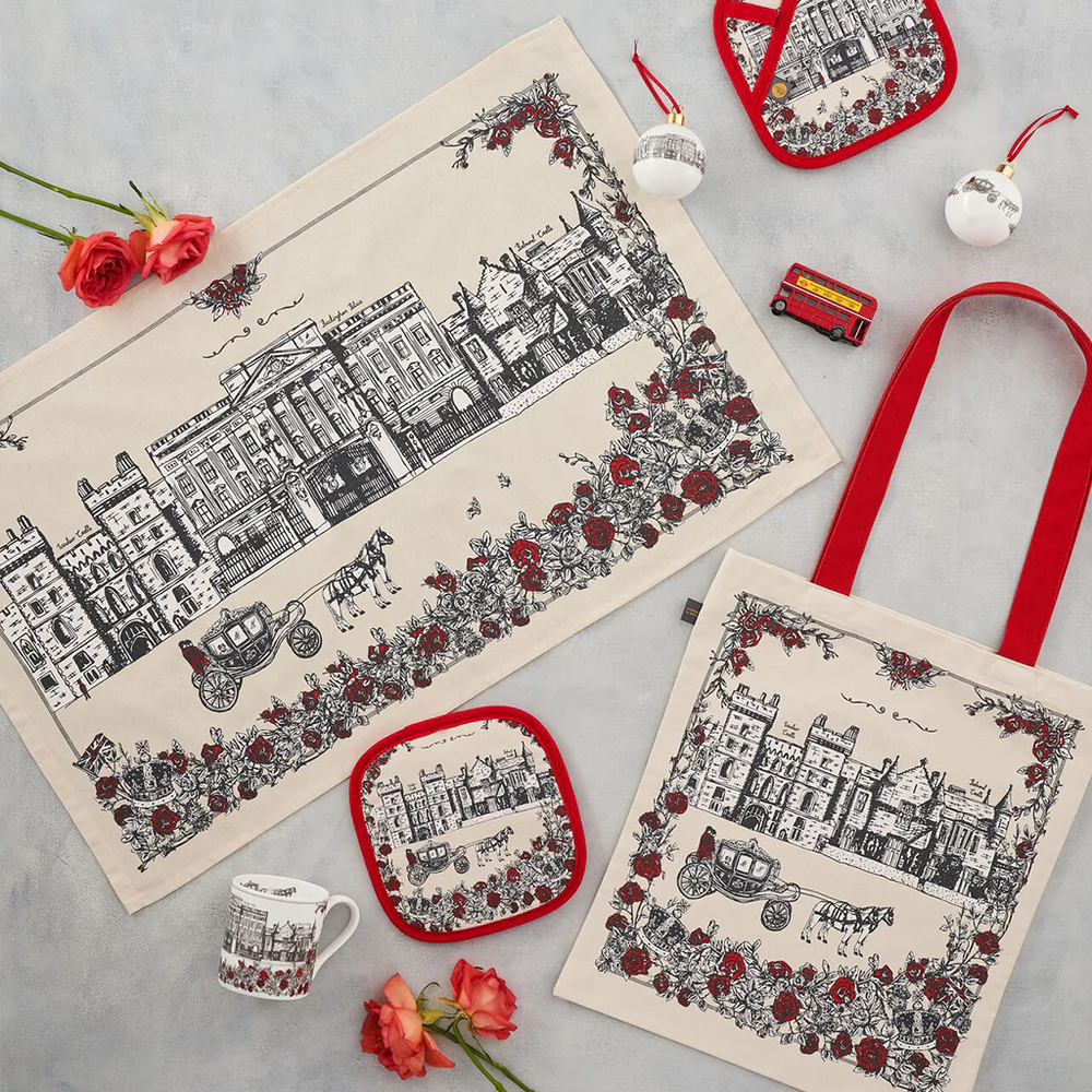 British Palaces Canvas Bag Windsor Castle Buckingham Palace