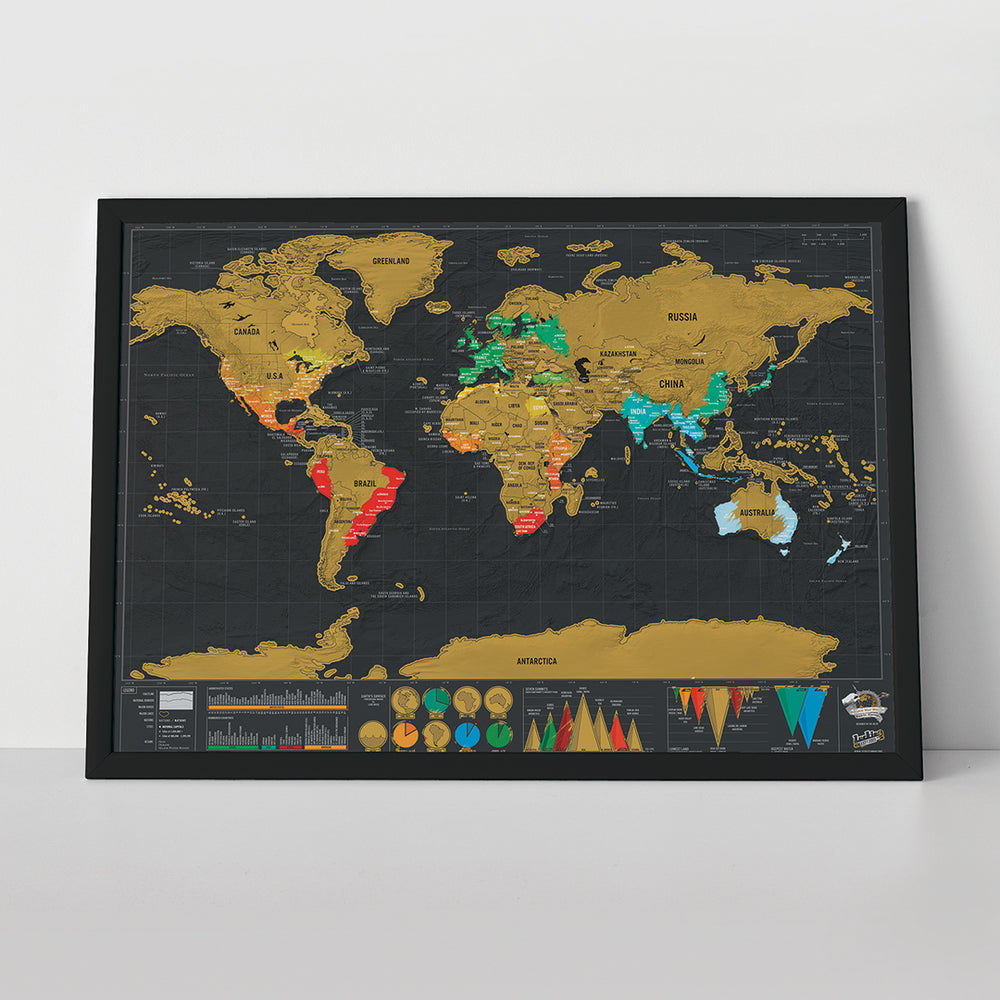 Map For Scratch Scratch Map Deluxe Travel Size