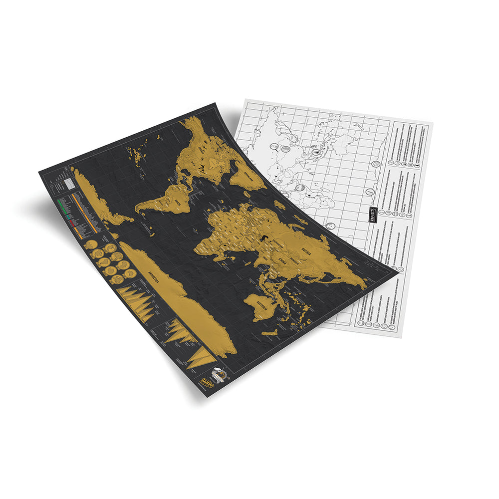 Map For Scratch Scratch Map Deluxe Travel Size