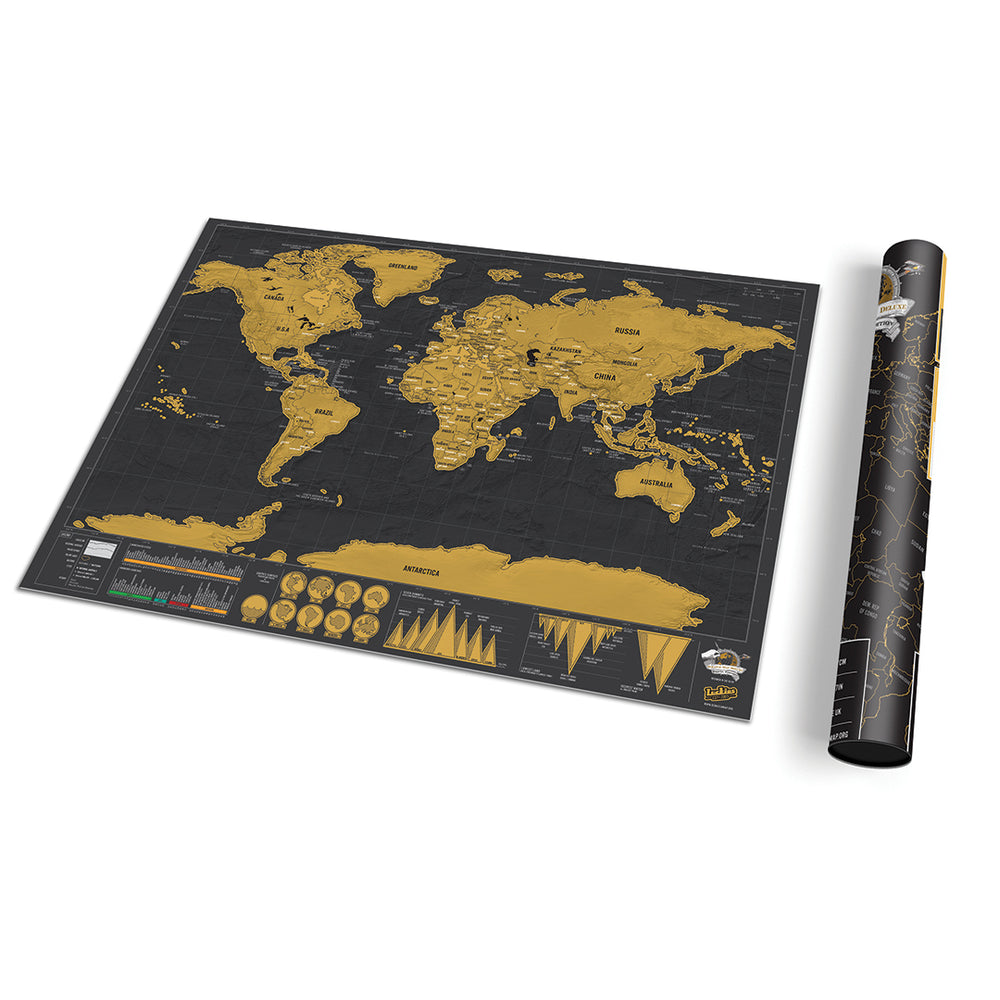 Mini Scratch Map Scratch Map Deluxe Travel Size