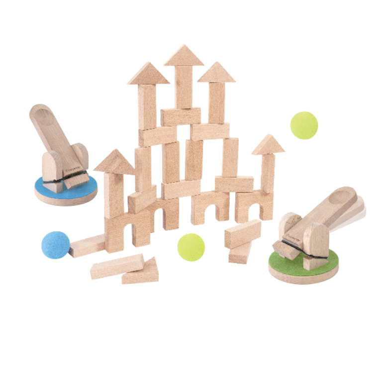 Catapult Game Wooden Construction for Children Building Blocks