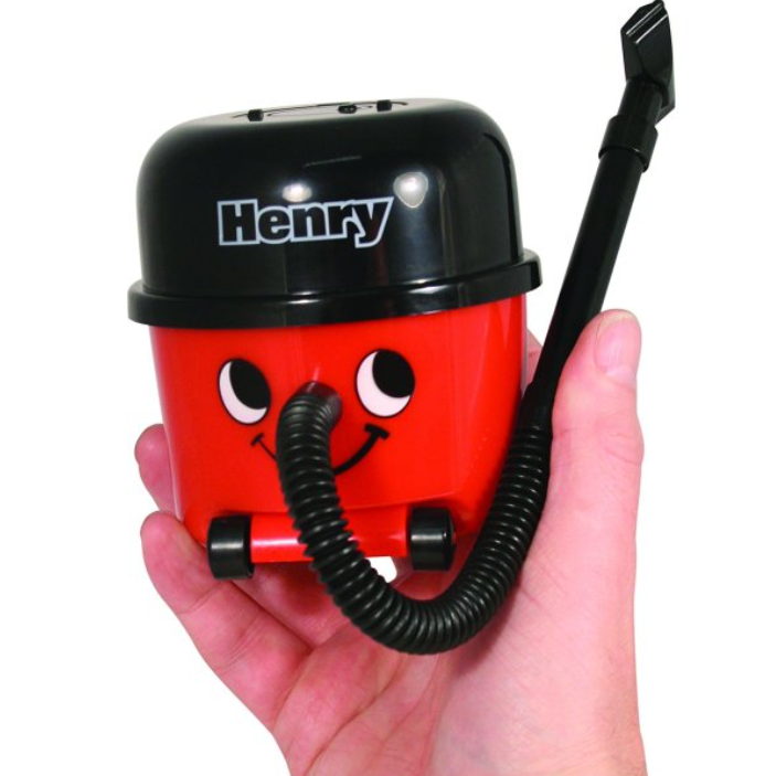 Mini Henry Desktop Vacuum Cleaner Office Home Table Cleaner Hoover Tool in Red Black
