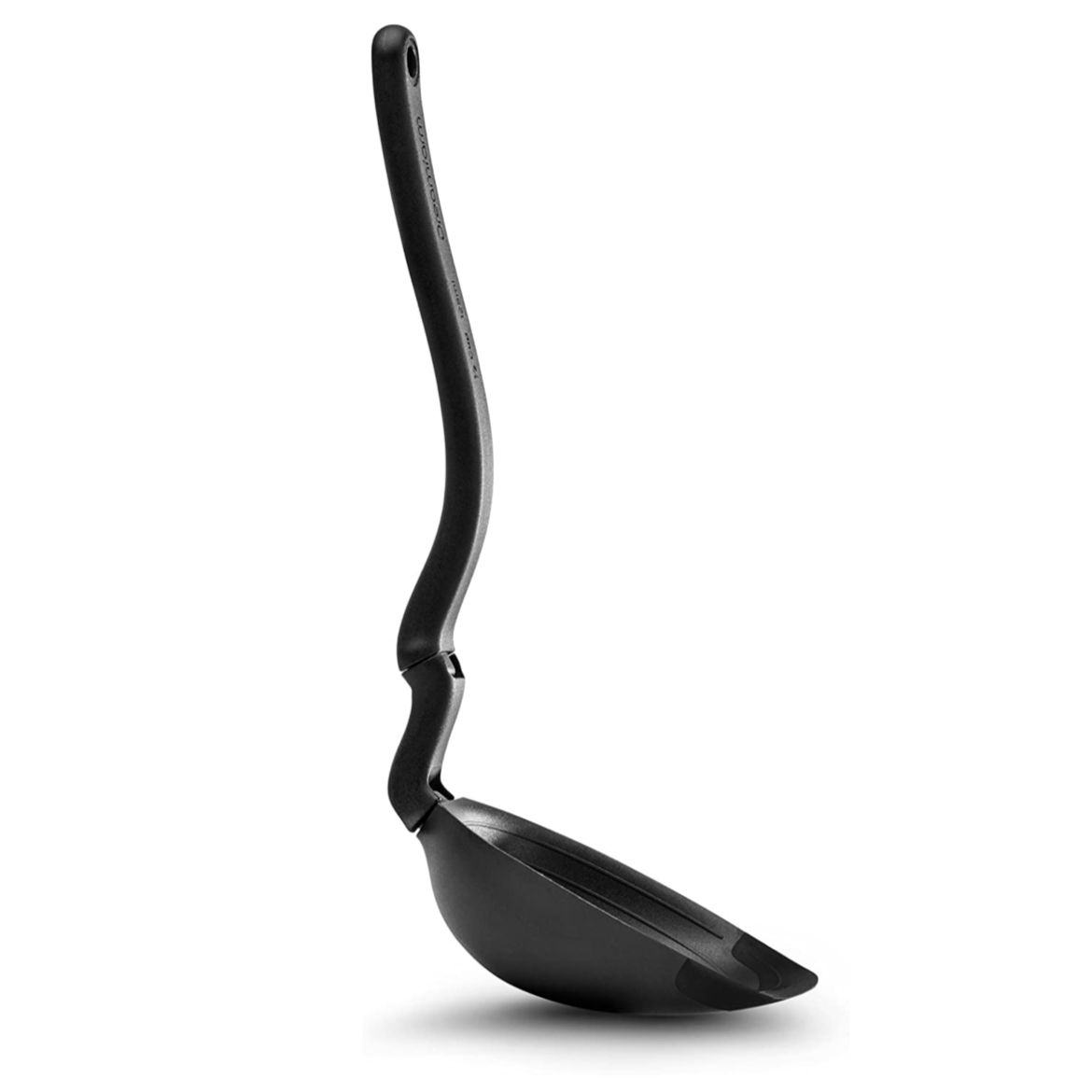 Spoon Ladle Spadle Scooping Spoon in Silicone in Black