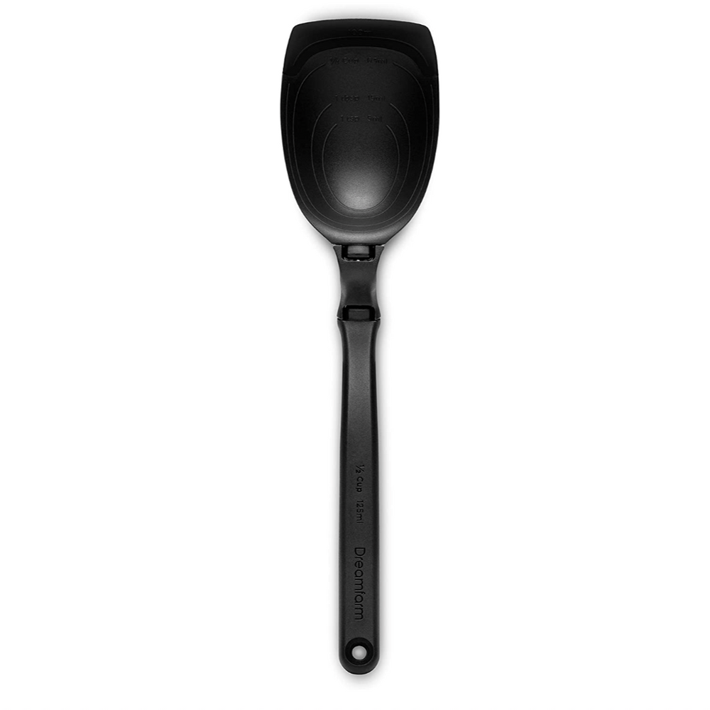 Spoon Ladle Spadle Scooping Spoon in Silicone in Black