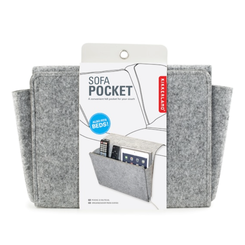 Felt Sofa Caddy Sofa Organiser in Grey