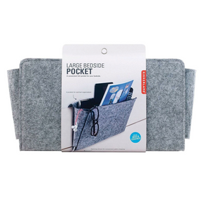 Large Felt Bedside Pocket in Grey