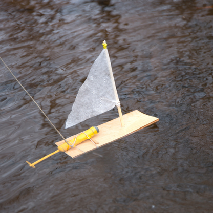 Huckleberrry Make Your Own Motor Boat Yellow