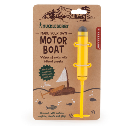 Huckleberrry Make Your Own Motor Boat Yellow