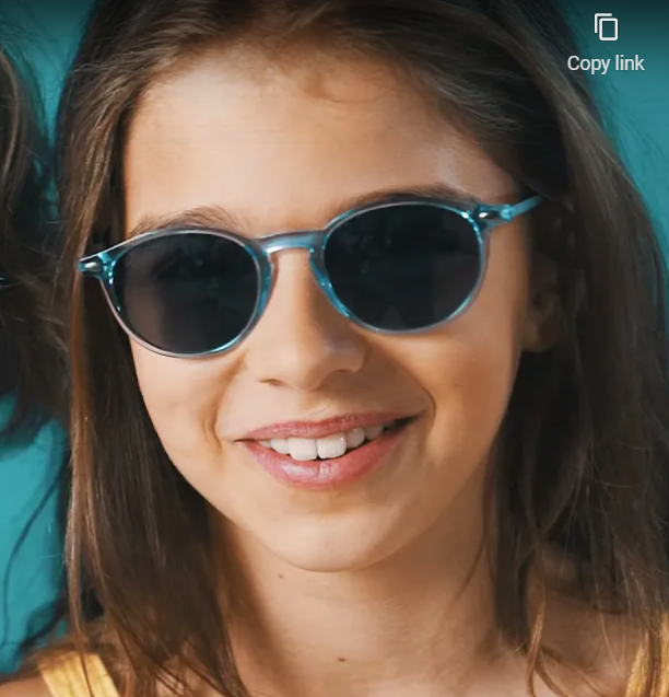 Cruzy Sunglasses Light Blue Kids Small Polarized Durable Nooz