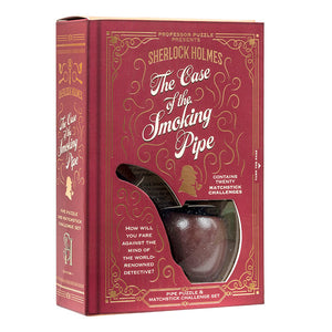 Puzzle Game 'Sherlock's Smoking Pipe' Matchstick Challenge Set Red