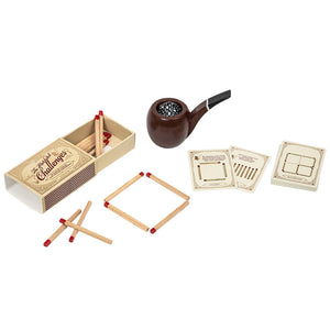 Puzzle Game 'Sherlock's Smoking Pipe' Matchstick Challenge Set Red