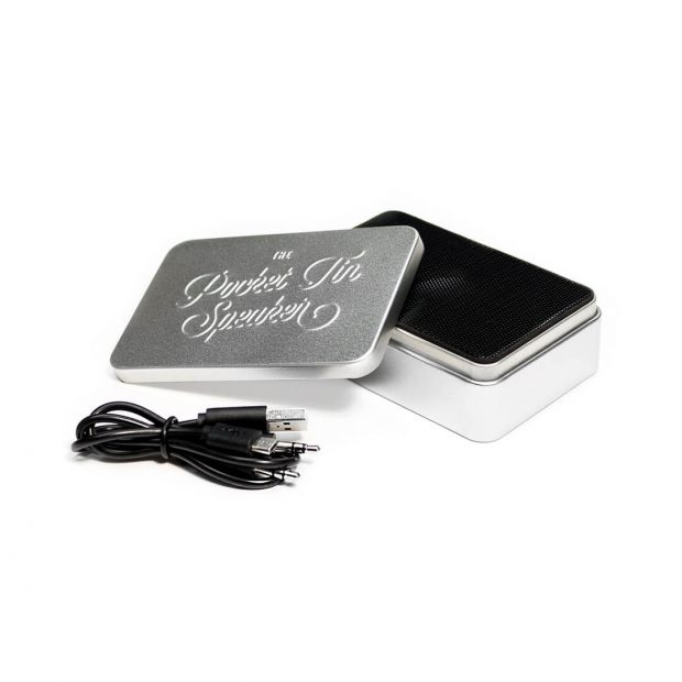 Pocket Speaker Tin Silver