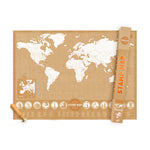 Stamp travel poster map