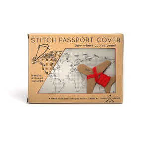 Passport Cover Stitch Your Own Faux Leather Light Grey