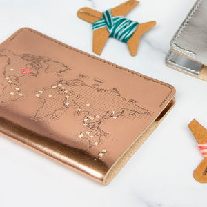 Passport Cover Stitch Your Own Faux Leather Rose Gold