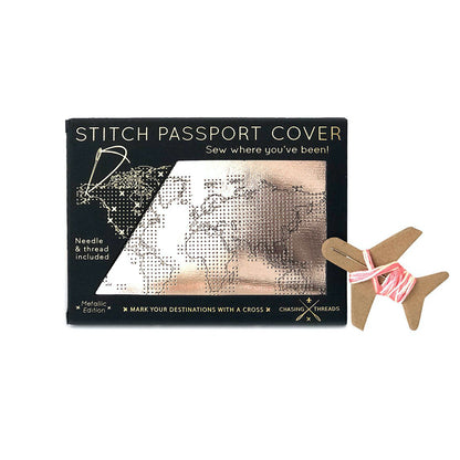 Passport Cover Stitch Your Own Faux Leather Rose Gold
