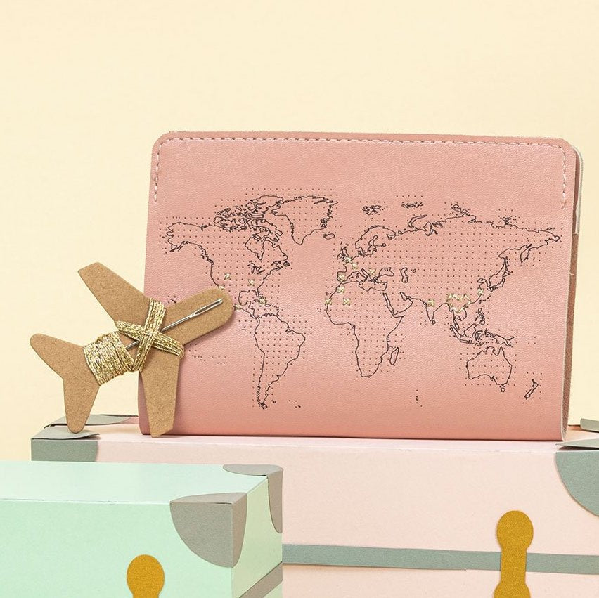 Passport Cover Stitch Your Own Pink