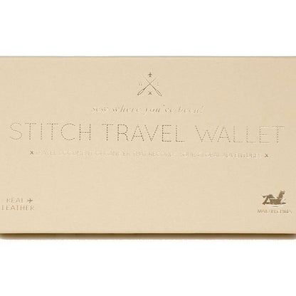 Customisable stitch travel wallet real leather in pink
