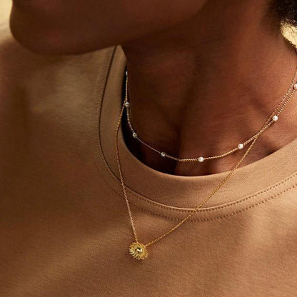 Necklace Sunflower Pendant Esterlla Bartlett