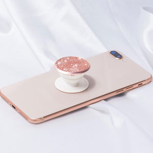 Popsocket Mobile accessory expanding hand-grip and stand in pink sparkles