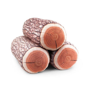 Pillow Log HD Print in Brown