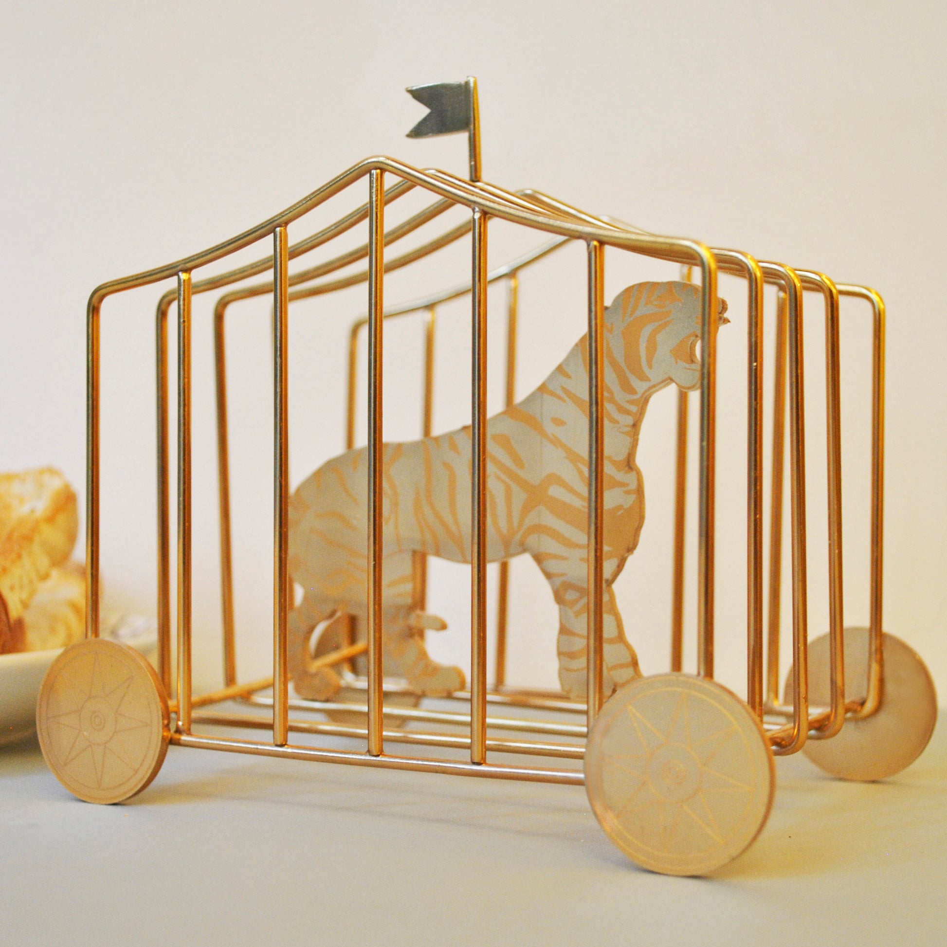 Golden tiger toast rack