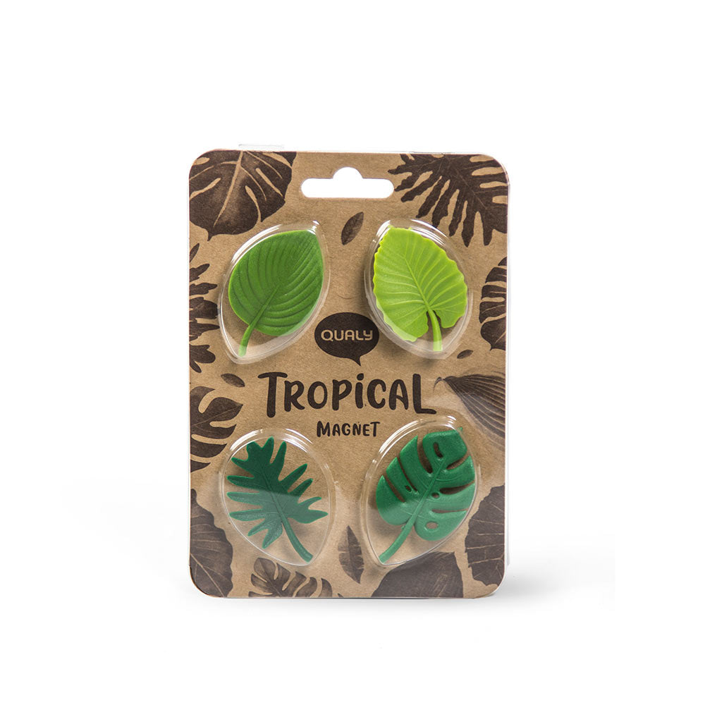 Magnets Tropical Stationary set of 4 Green