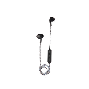 Wireless Earbuds Braided Bluetooth Black - Main Image