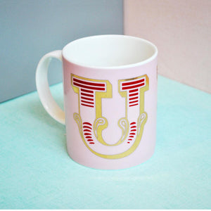 U | Luxury china mug