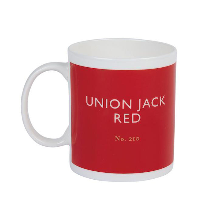 Union Jack red mug