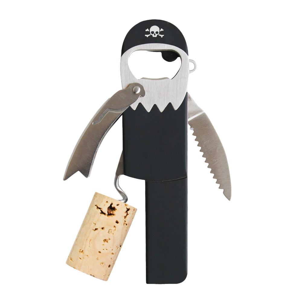 Pirate Corkscrew & Bottle Opener