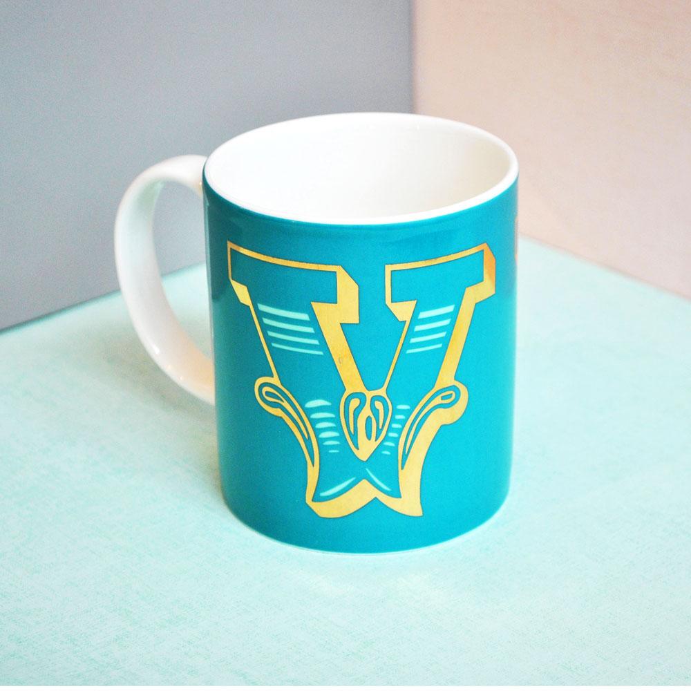 V | Luxury china mug