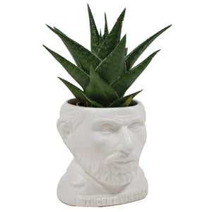 Plant Pot Vincent Van Gogh Ceramic Mini Planter White