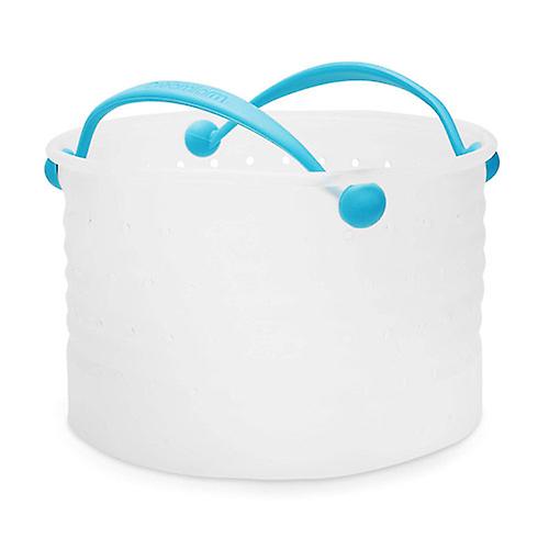 Steamer Strainer Boil Bag Kitchen Hack- Big Vebo in White & Blue